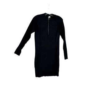 Fabletics Half Zip Patterned Womens Ivy Mini Dress Size S‎ Witchy Goth Grunge